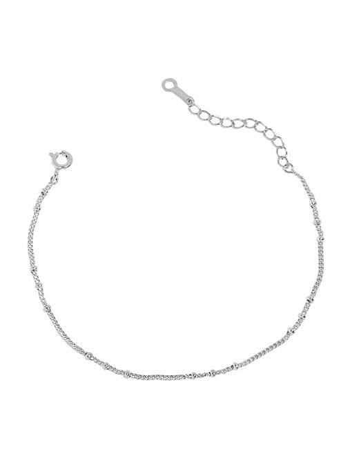 Unregelmäßiges minimalistisches Gliederarmband aus 925er Sterlingsilber