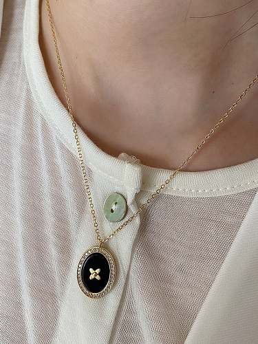 925 Sterling Silver Carnelian Geometric Vintage Necklace