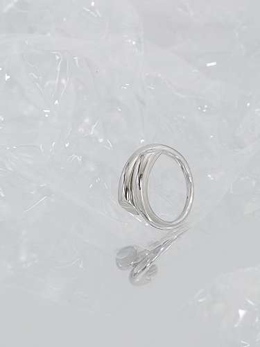 925 Sterling Silver Irregular Minimalist Stackable Ring