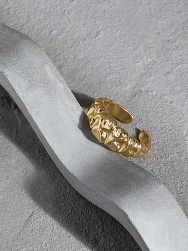 925 Sterling Silver Irregular Vintage Band Ring