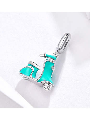 925 silver cute electric car charms