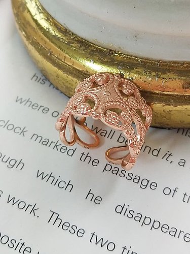 925 Sterling Silver Flower Dainty Band Ring
