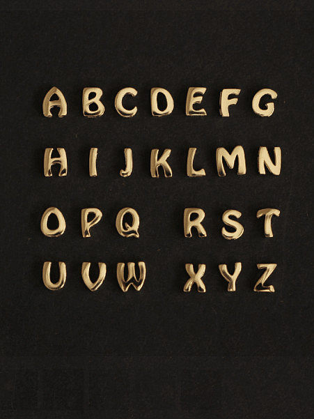 925 Sterling Silver Minimalist Letter Pendant