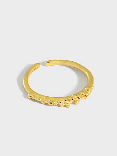 Runder minimalistischer Midi-Ring aus 925er Sterlingsilber