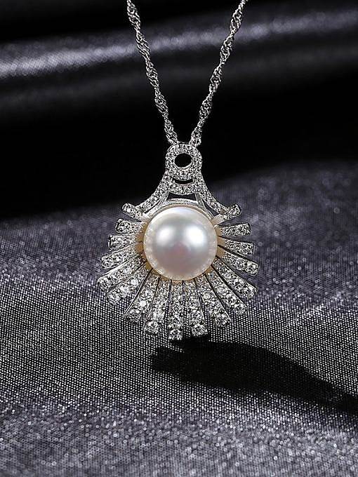 925 Sterling Silver Freshwater Pearl Irregular Luxury Necklace