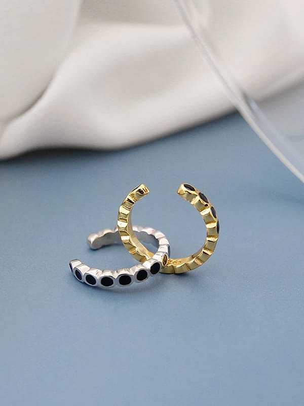 925 Sterling Silver Rhinestone Geometric Minimalist Stud Earring