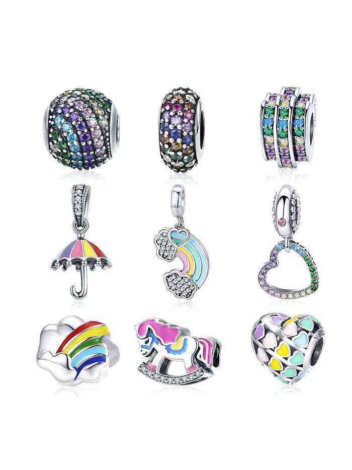 925 silver rainbow charms