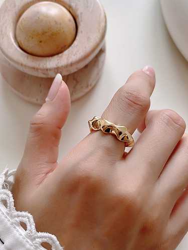 925 Sterling Silver Irregular Vintage Band Ring