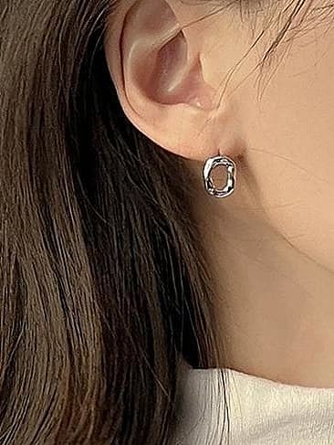 925 Sterling Silver Geometric Minimalist Drop Earring