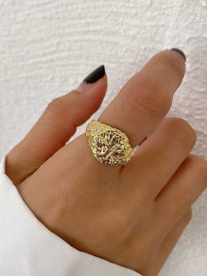925 Sterling Silver Hollow Flower Vintage Band Ring