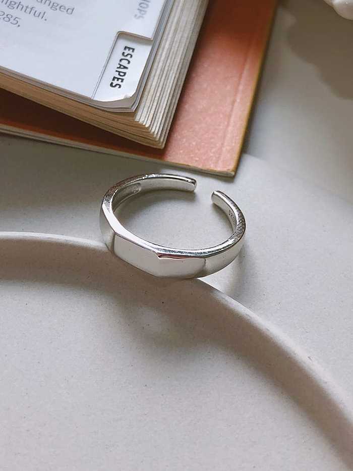 925 Sterling Silver Smooth Round Minimalist Band Ring