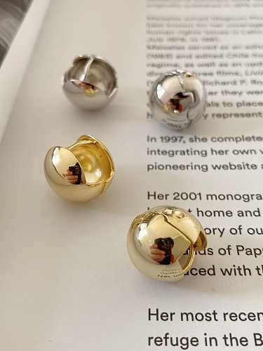 Boucles d'oreilles minimalistes en forme de boule ronde en argent sterling 925 (UNIQUEMENT UNE PIÈCE)