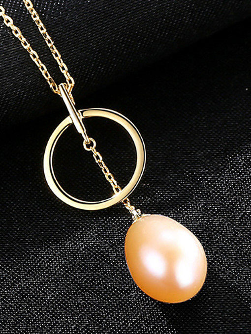 Collier de perles naturelles en argent sterling avec trois couleurs en option