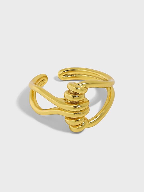 925 Sterling Silver Irregular Vintage Band Ring