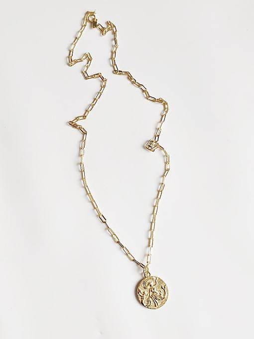 Geometrische Vintage-Halskette aus 925er Sterlingsilber