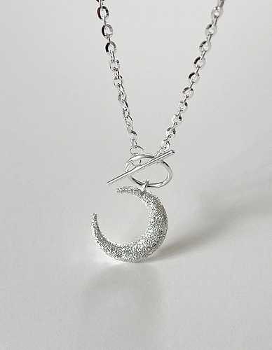 925 Sterling Silver Moon Vintage Necklace