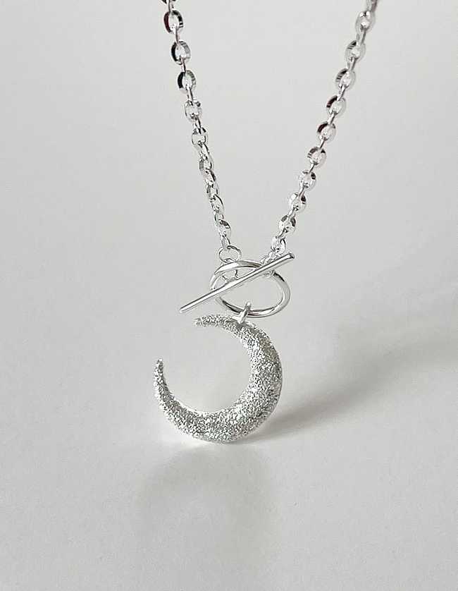 925 Sterling Silver Moon Vintage Necklace