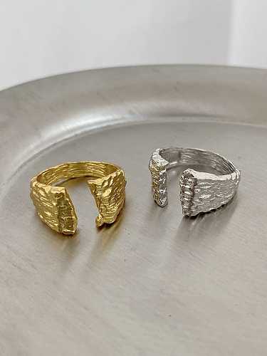 925 Sterling Silver Irregular Vintage Band Ring