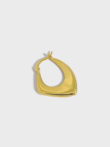 Boucle d'oreille unique minimaliste géométrique en argent sterling 925 [Simple]