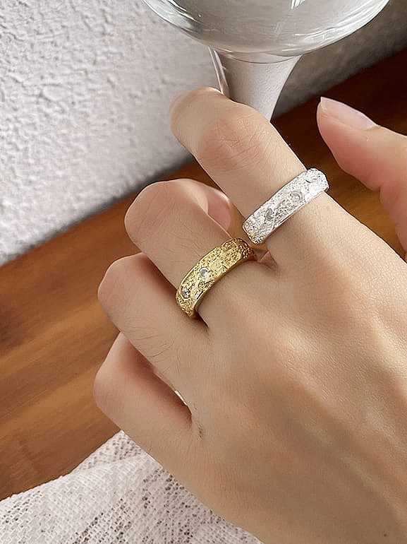 925 Sterling Silver Special Shaped Ethnic Band Ring