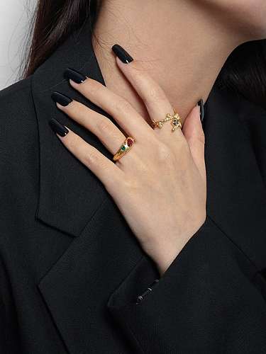 925 Sterling Silver Irregular Vintage Band Ring