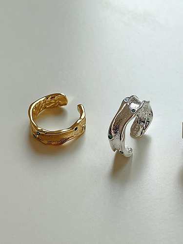 925 Sterling Silver Irregular Vintage Band Ring