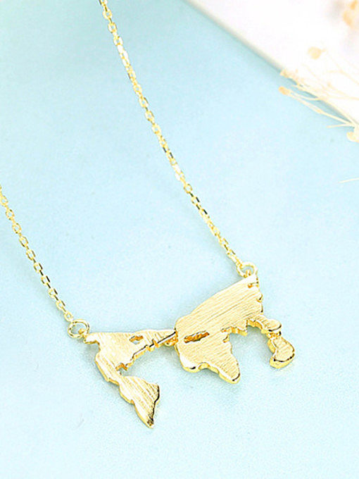 925 Sterling Silver With smooth personality Irregular Necklaces