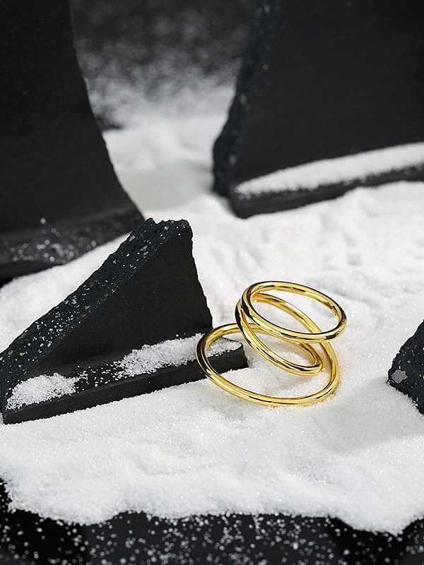 925 Sterling Silver Irregular Vintage Stackable Ring