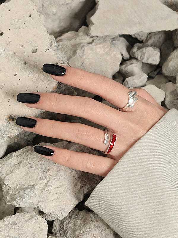925 Sterling Silver Irregular Vintage Band Ring