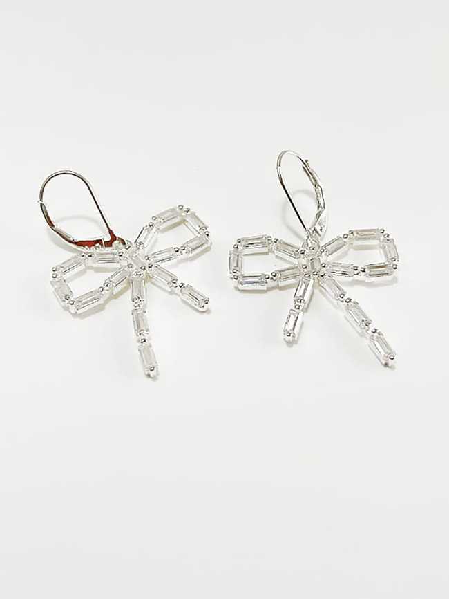 925 Sterling Silver Cubic Zirconia Butterfly Minimalist Single Earring