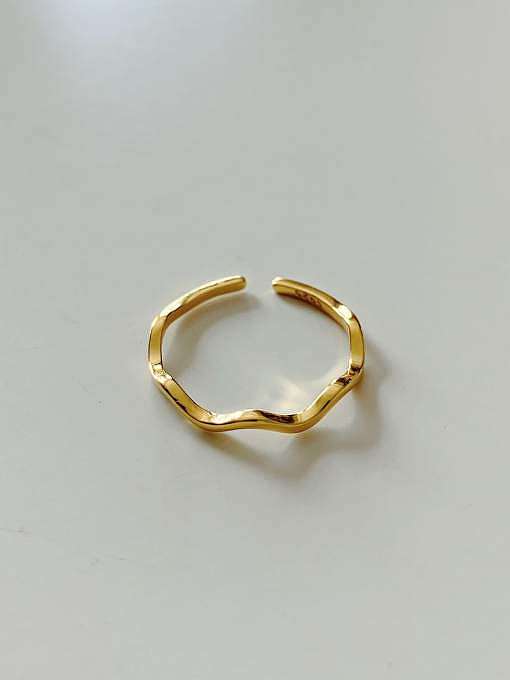 925 Sterling Silber glatter runder minimalistischer Ring in freier Größe