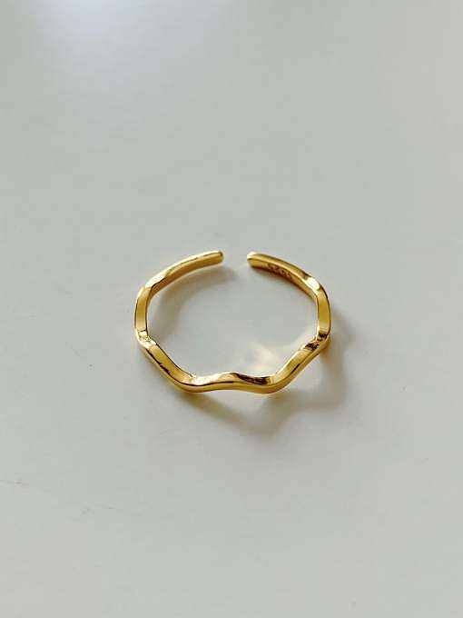 925 Sterling Silver Smooth Round Minimalist Free Size Ring
