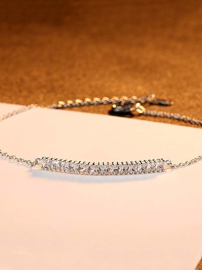 925 Sterling Silver Cubic Zirconia Luxury bracelet Bracelet