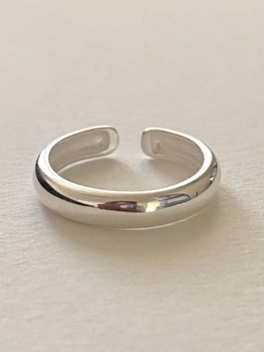 925 Sterling Silver Geometric Minimalist Band Ring
