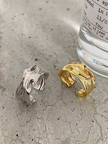925 Sterling Silver Irregular Vintage Band Ring
