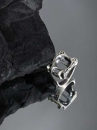 925 Sterling Silver Irregular Vintage Band Ring