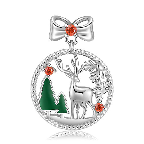 قلادة عيد الميلاد من الفضة الإسترليني زركونيا 90200052