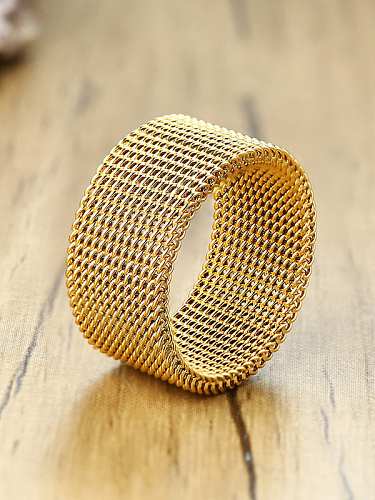 Stainless steel Geometric Ethnic Band Ring