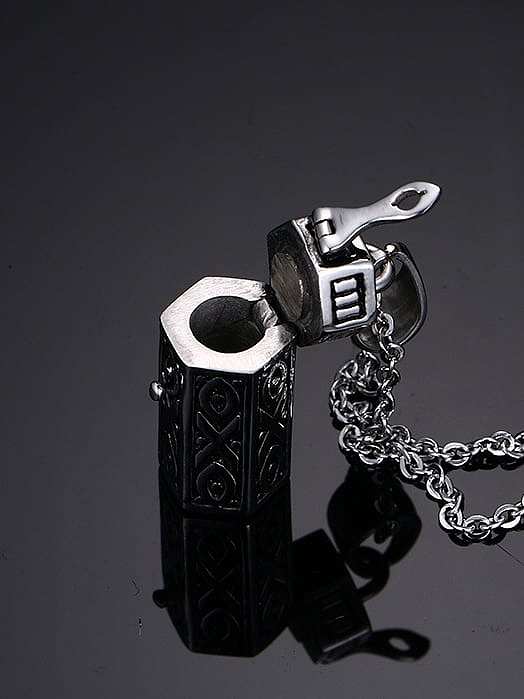Delicate Geometric Shaped Stainless Steel Pendant