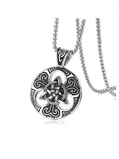 Delicate Round Shaped Stainless Steel Pendant