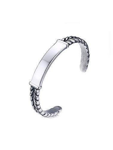 Creative Open Design Wheat Shaped Stainless Steel Bangle