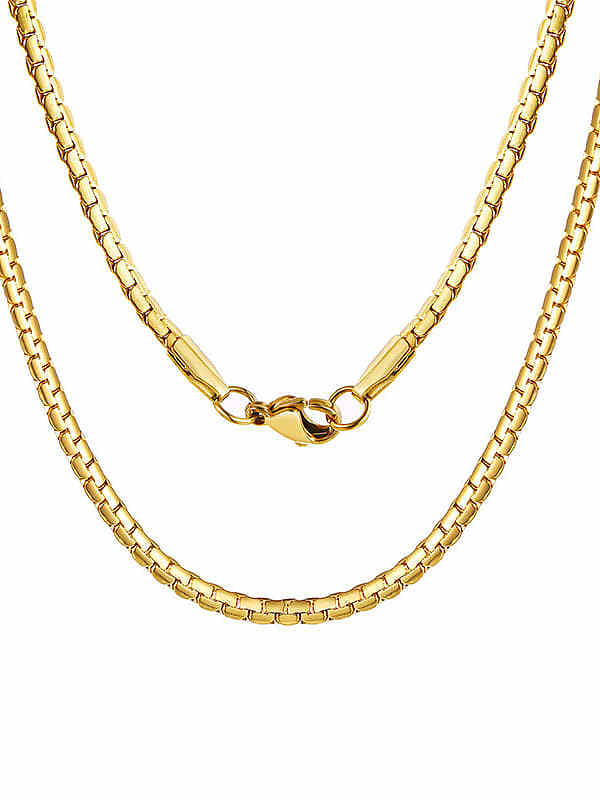 Titanium Steel Minimalist Snake Chain