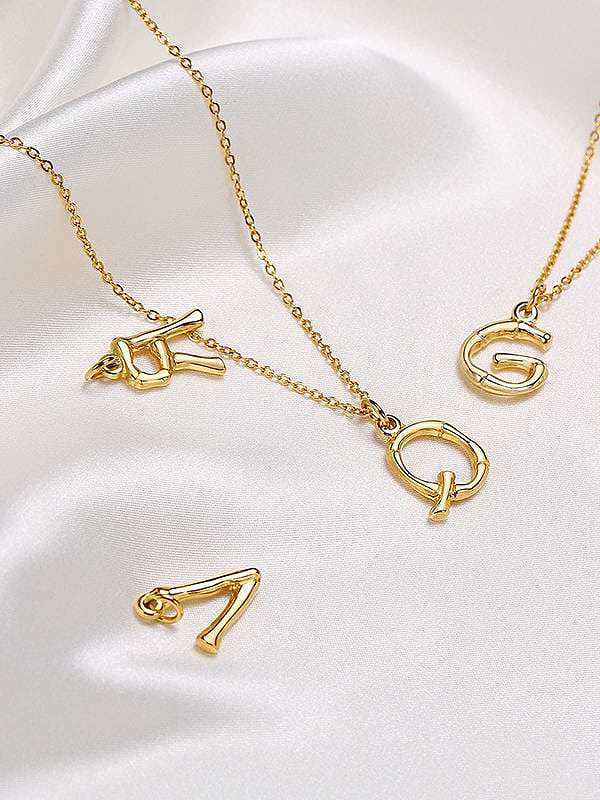 Minimalistische Anhänger-Halskette aus Titanstahl mit 26 Buchstaben