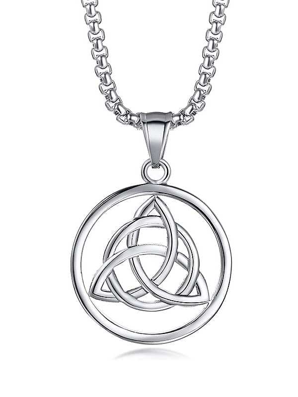 Titanium Steel Geometric Minimalist Pendant