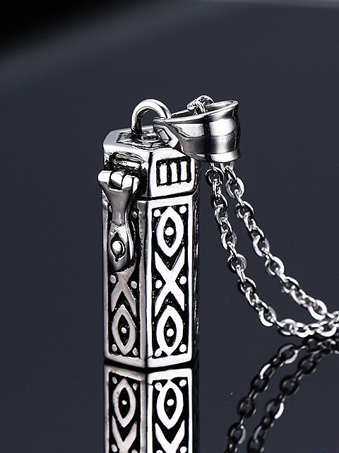 Delicate Geometric Shaped Stainless Steel Pendant