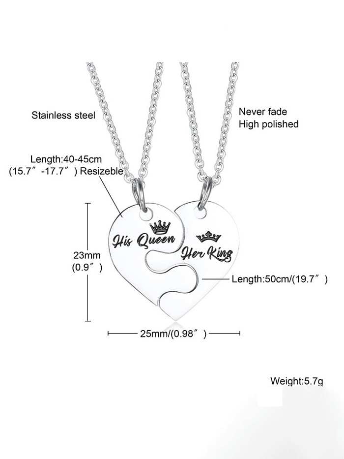Stainless steel Minimalist Heart Pendant