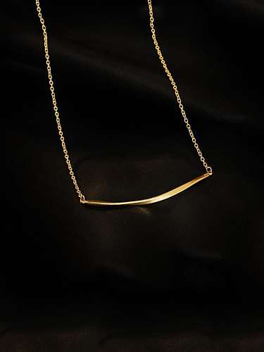 Titan glatte unregelmäßige minimalistische Halskette