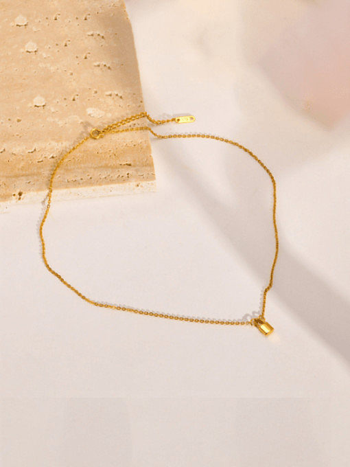 Stainless steel Locket Minimalist Necklace