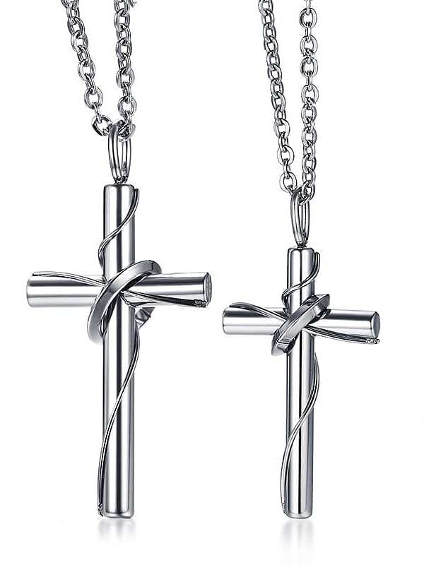 316L Surgical Steel Cross Ethnic Regligious Necklace