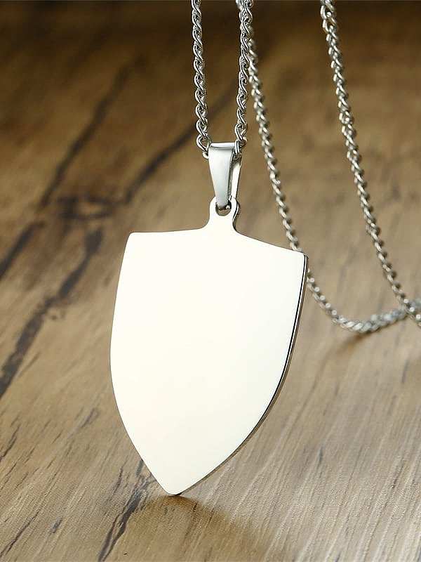 Stainless Steel With Platinum Plated Simplistic Geometric Necklaces